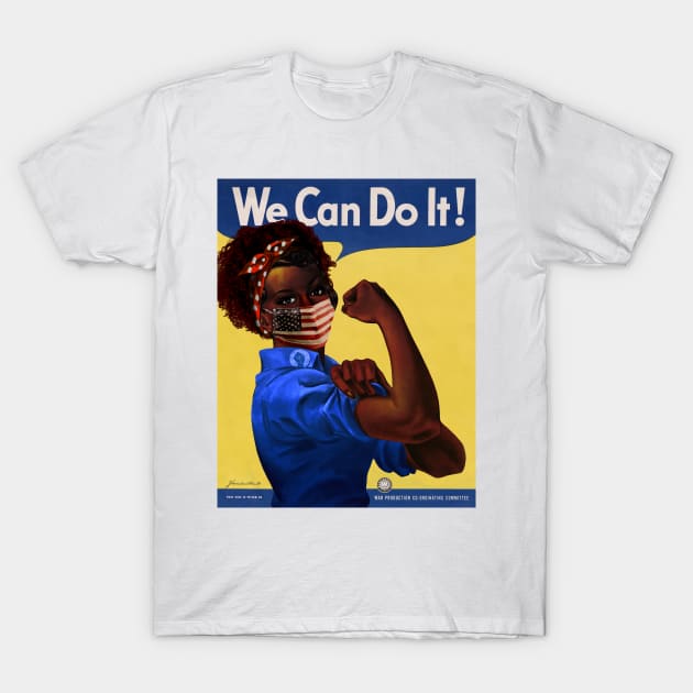 African American Rosie the Riveter We Can Do It Coronavirus 2020 Poster T-Shirt by reapolo